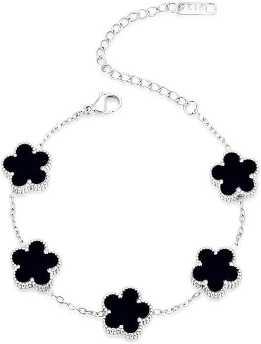 18K Gold Plated Stainless Steel Clover Bracelet