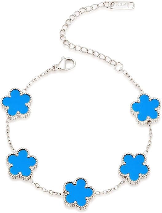 18K Gold Plated Stainless Steel Clover Bracelet