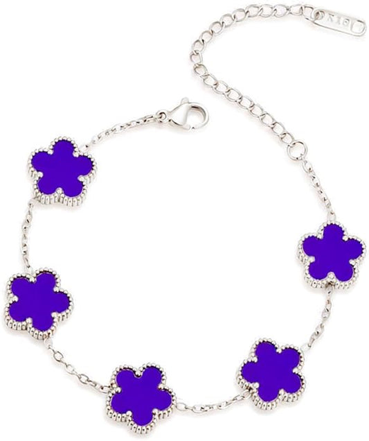 18K Gold Plated Stainless Steel Clover Bracelet