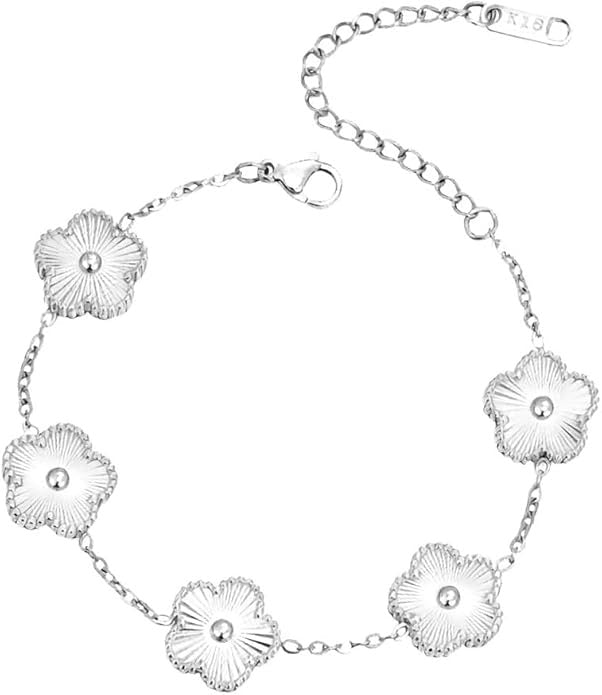 18K Gold Plated Stainless Steel Clover Bracelet