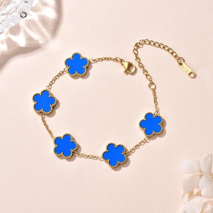 18K Gold Plated Clover Bracelet