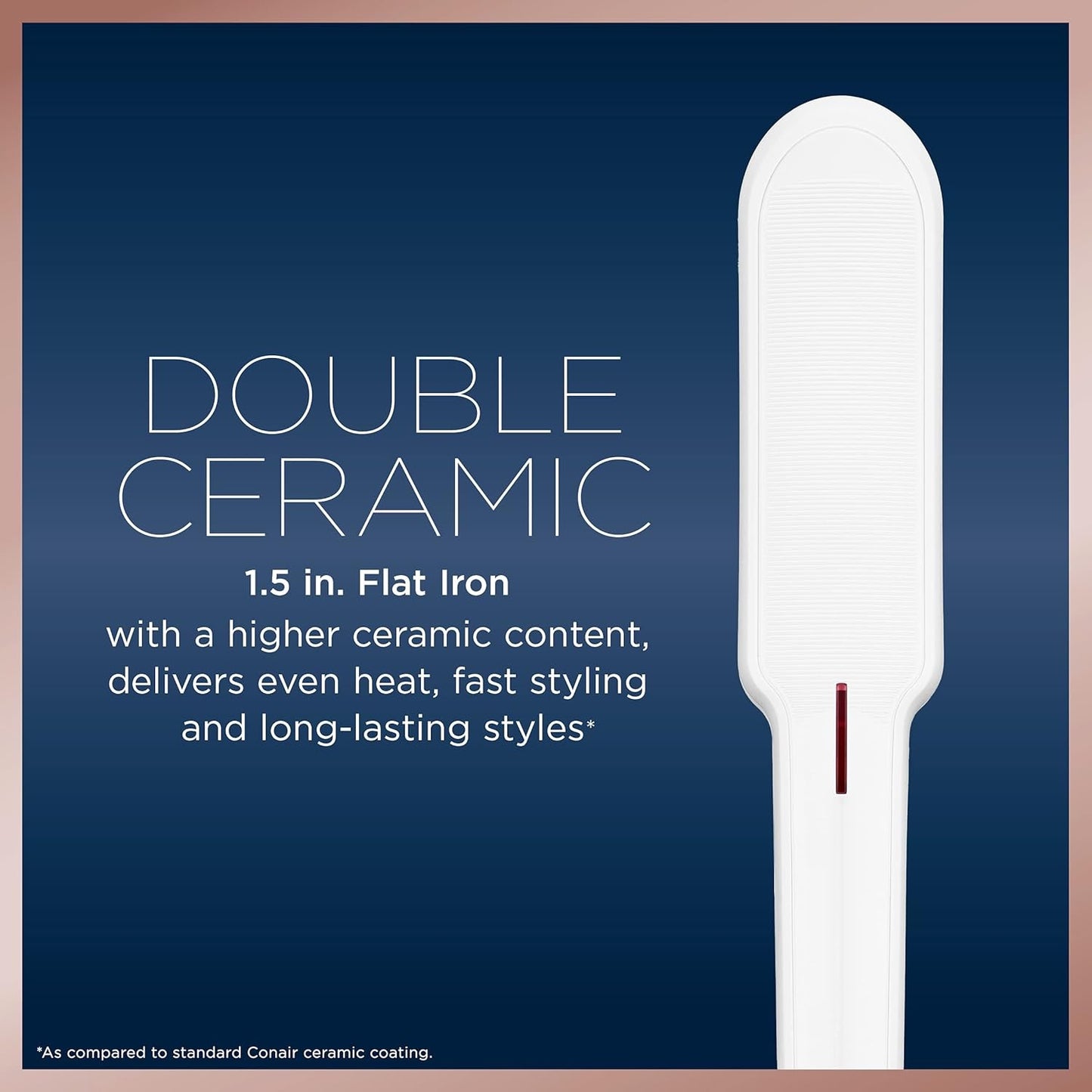 Double Ceramic Flat Iron 1 1/2 Inch