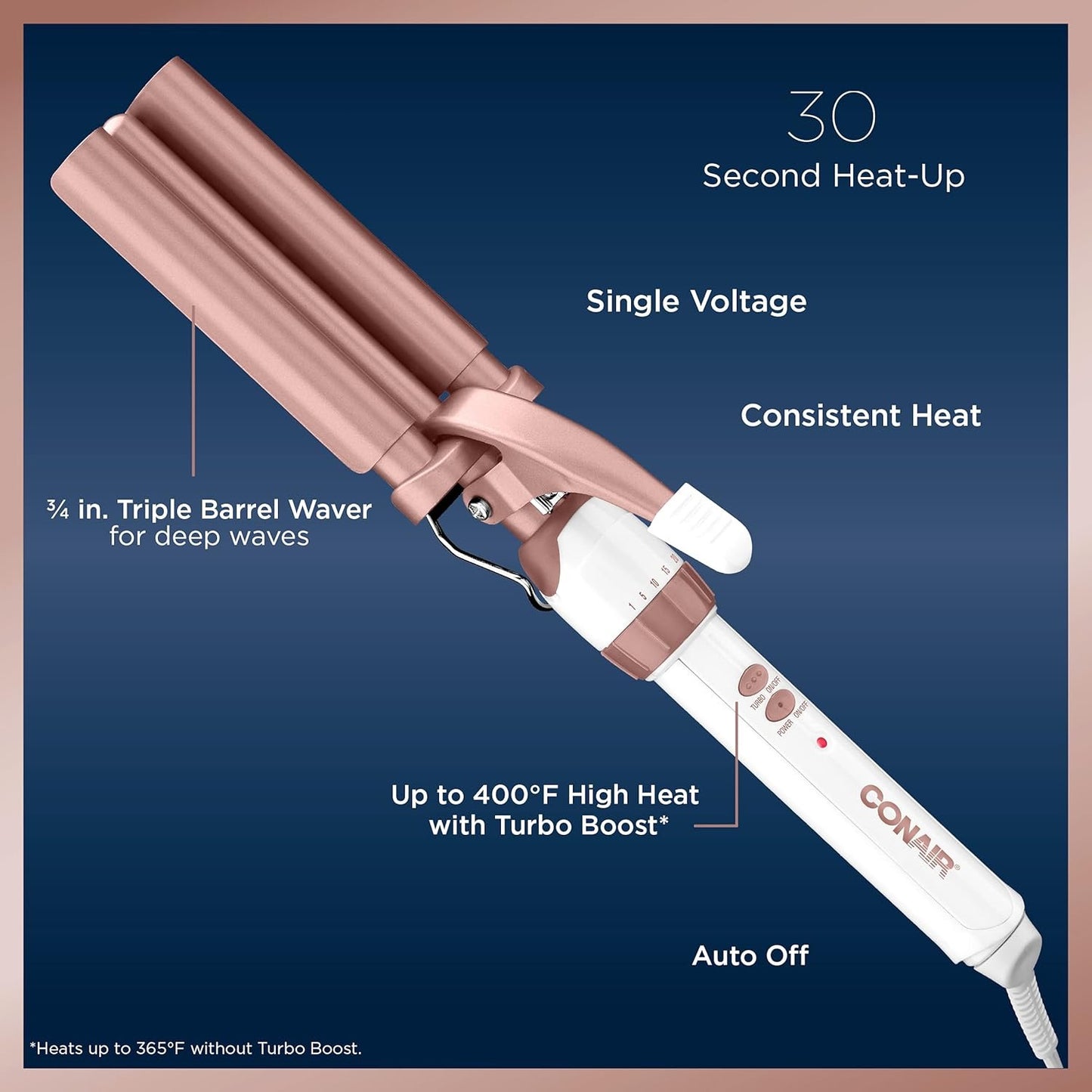 Double Ceramic 3 Barrel Curling Iron