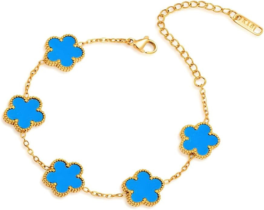 18K Gold Plated Clover Bracelet