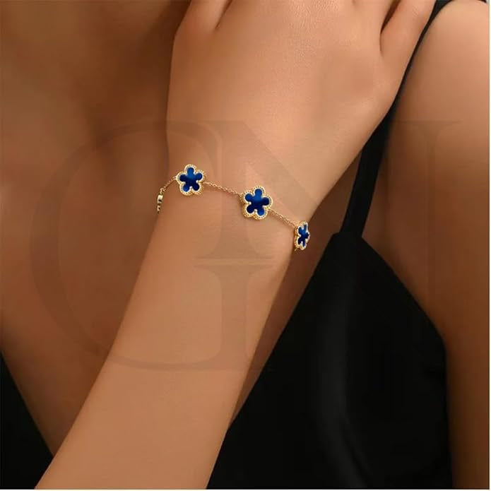 18K Gold Plated Clover Bracelet