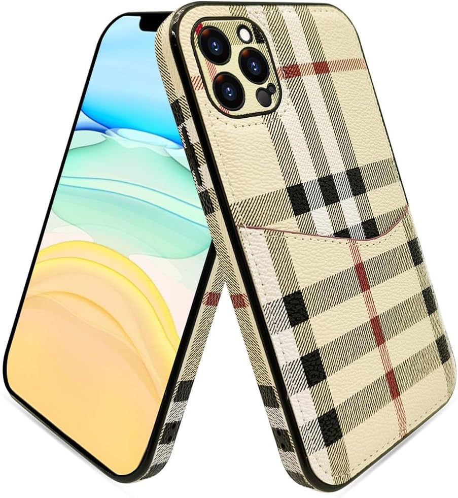 Iphone 15 Pro Classic designer Leather Case