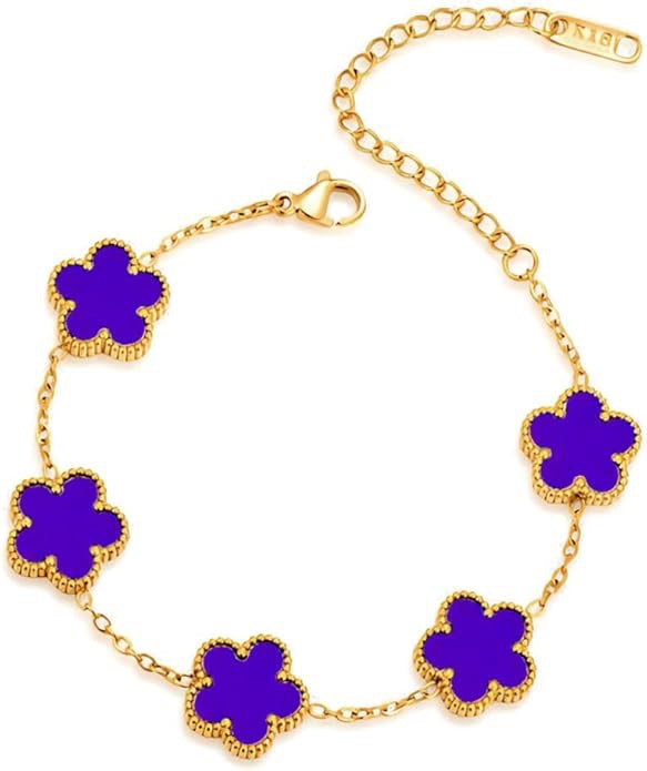 18K Gold Plated Clover Bracelet