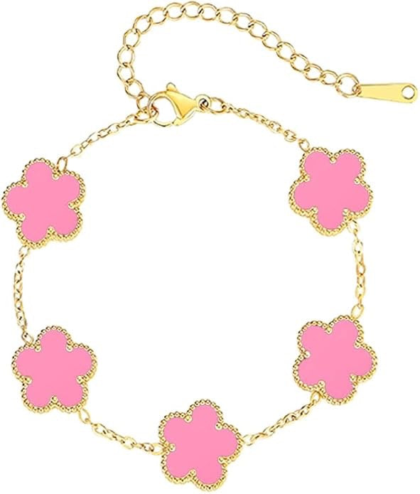 18K Gold Plated Clover Bracelet