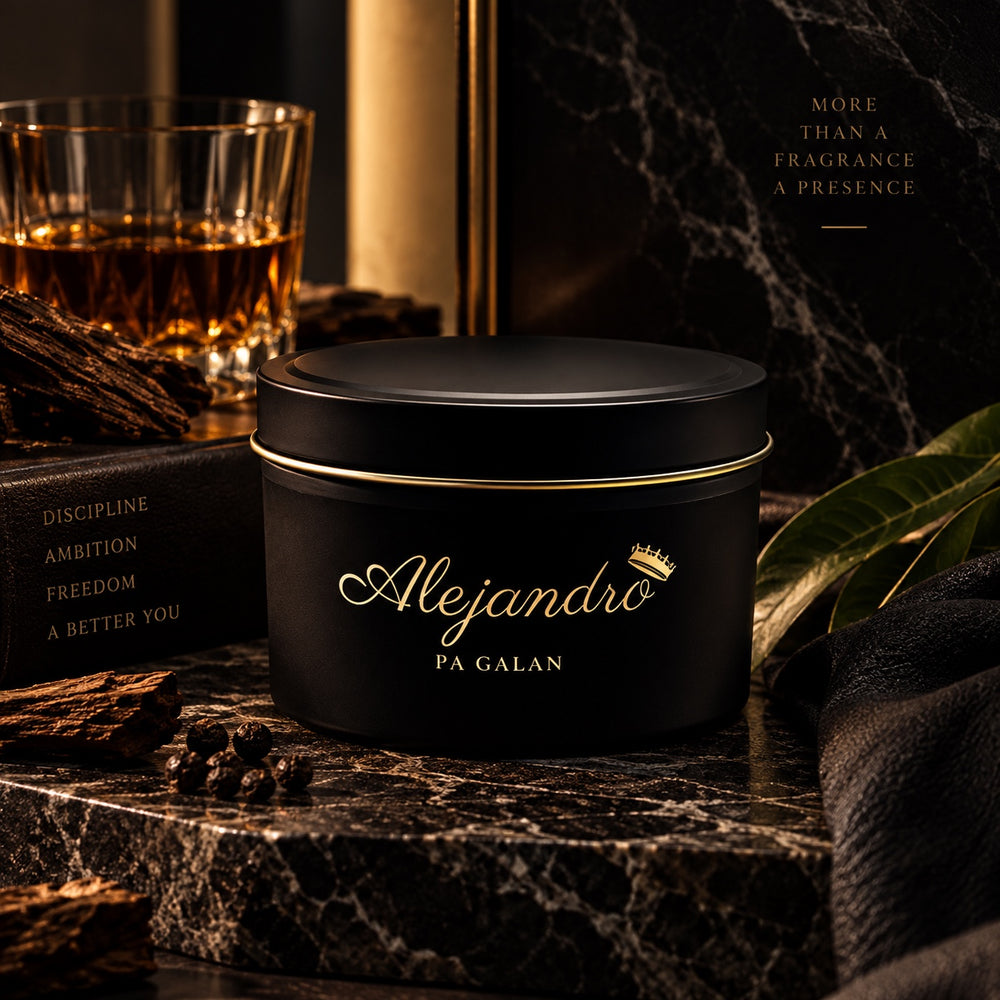 Alejandro Candle luxury masculine product photograph